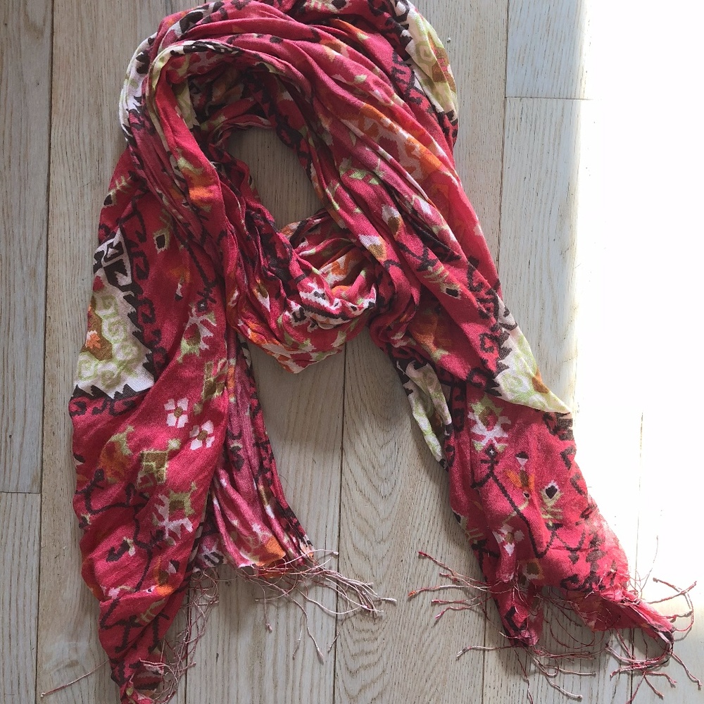 Anthropologie Aztec Printed Scarf
